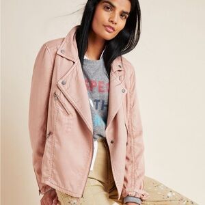 Anthropologie Draped Moto Jacket